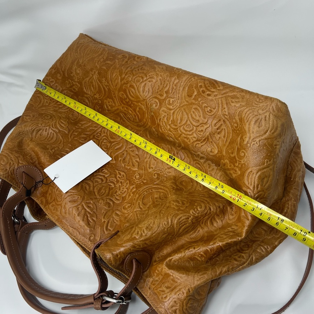 ISADORA ITALY  GENUINE Leather Large Bag Tote Purse - Picture 9 of 13